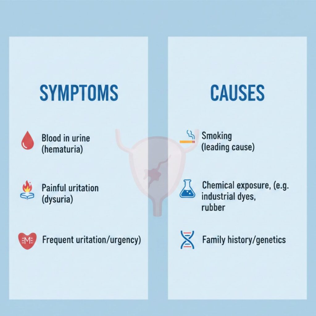 What Are the Symptoms and Causes of Bladder Cancer?