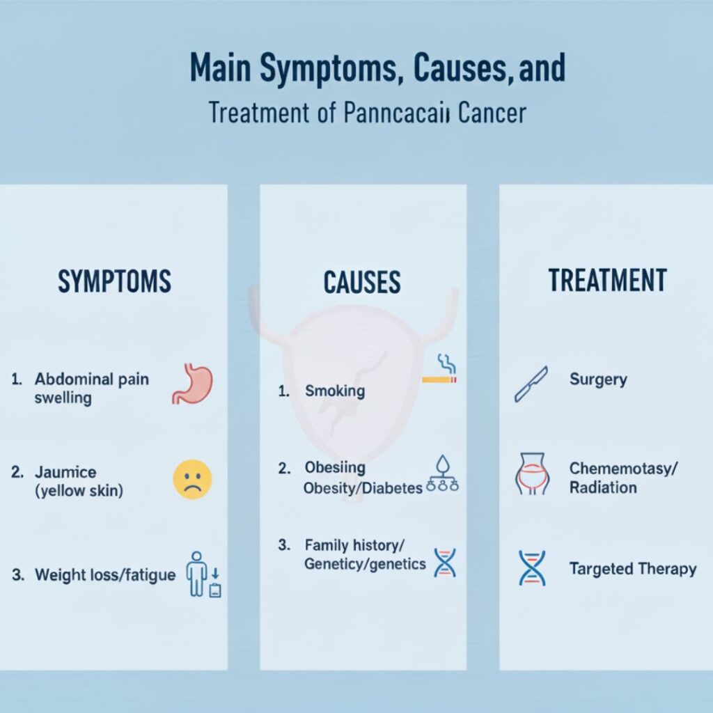 Main Symptoms, Causes, and Treatment of Pancreatic Cancer