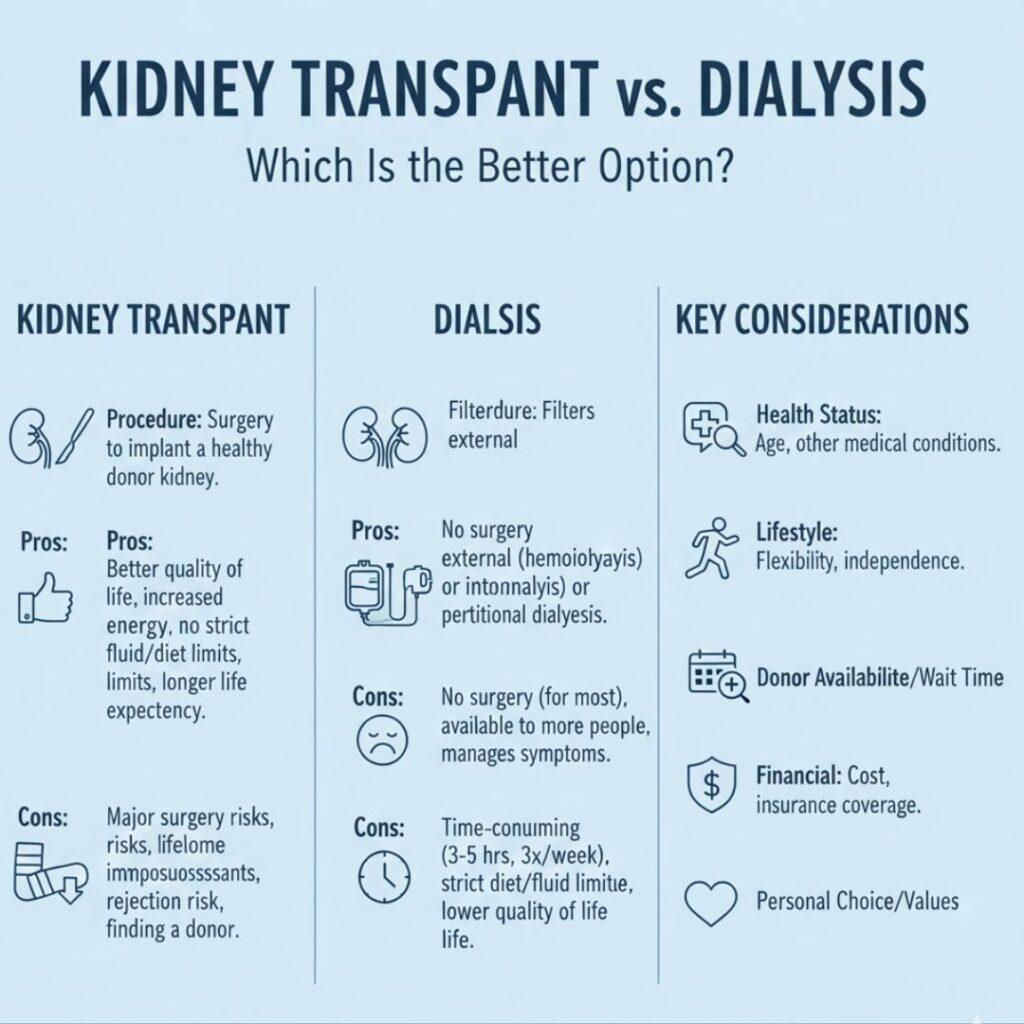 Kidney Transplant vs Dialysis: Which Is the Better Option?