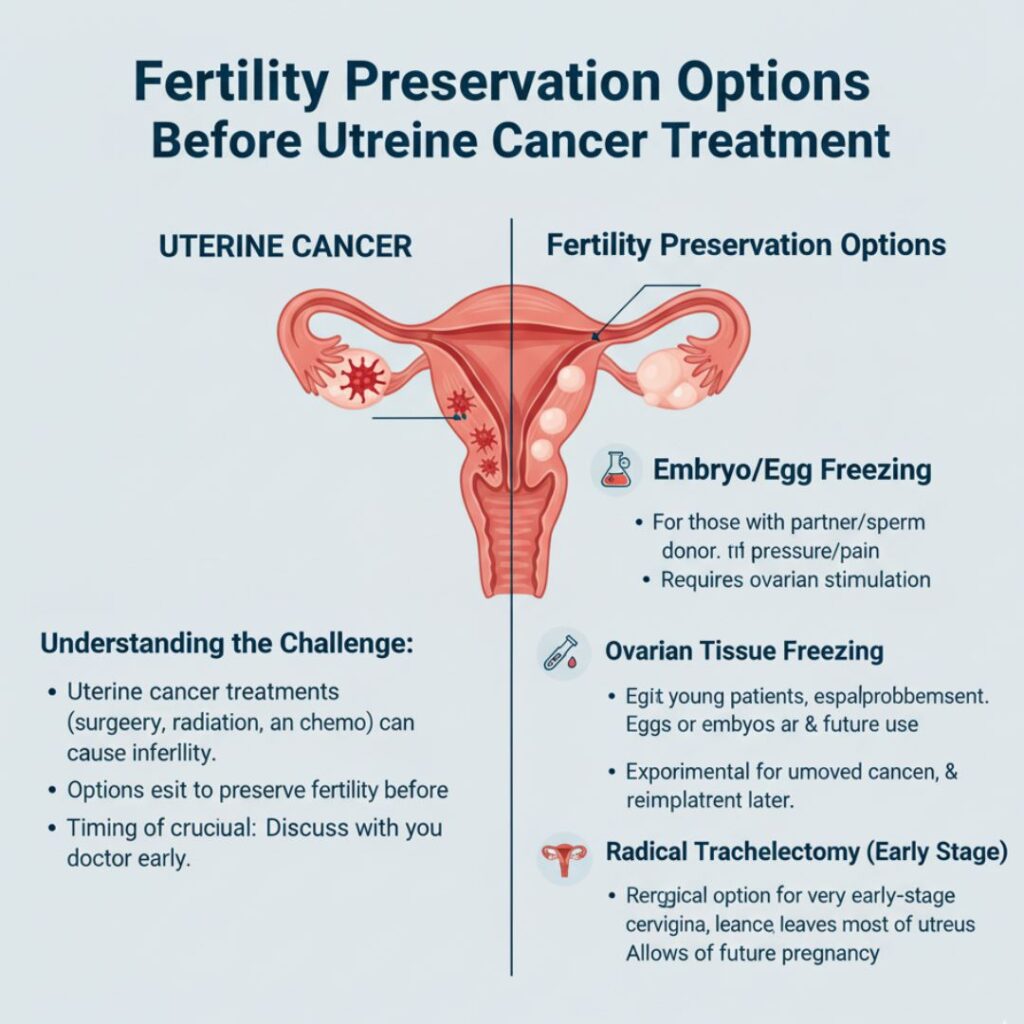 Fertility Preservation Options Before Uterine Cancer Treatment