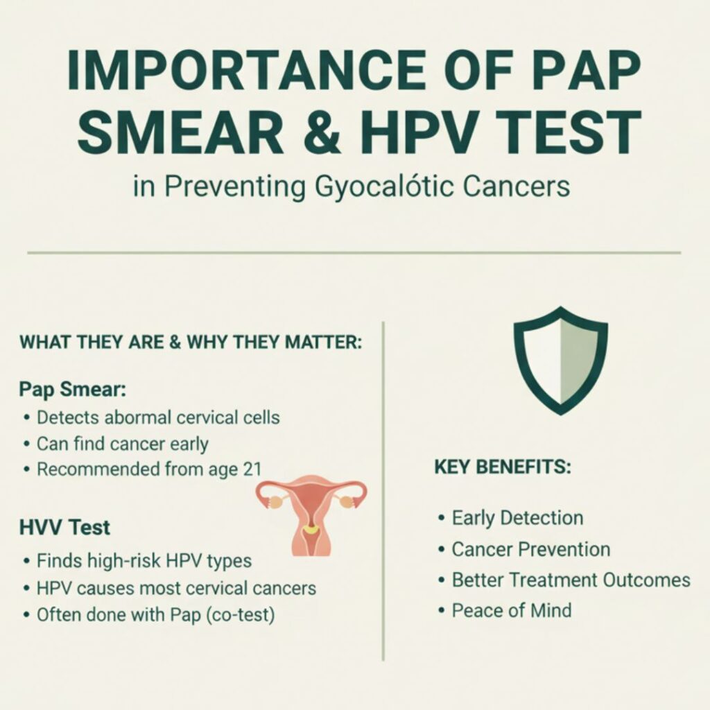 Importance of Pap Smear & HPV Test in Preventing Gynecologic Cancers