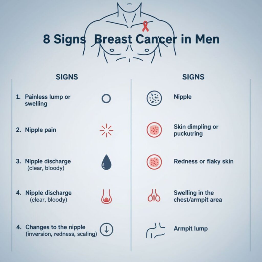 8 Signs of Breast Cancer in Men